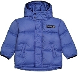Куртка голубого цвета с надписью от бренда MINIKID