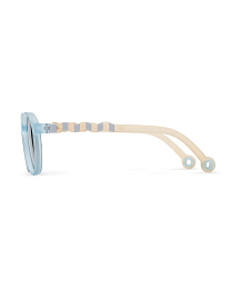 Очки KIDS Oval Sunglasses-Seaside Stripes-Sailing Blue от бренда Olivio and Co