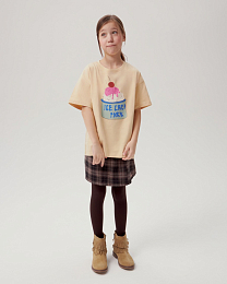 Футболка Ice Cream Park от бренда CHOOCHOO Бежевый