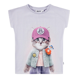 Футболка Ragnhilde Kitty Miauu от бренда MOLO Фиолетовый