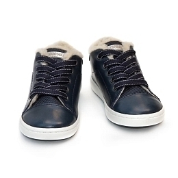 Ботинки синие кожанные со шнурками от бренда Babywalker