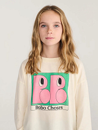Лонгслив milk Booo Bo от бренда Bobo Choses