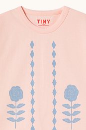 Футболка Roses and Diamonds от бренда Tinycottons Розовый