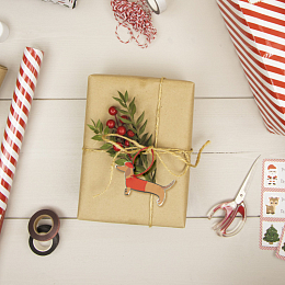 Этикетки для подарков Такса 10 шт от бренда Tim & Puce Factory