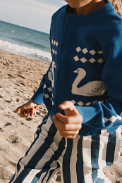 Кардиган Swan with diamonds от бренда Tinycottons