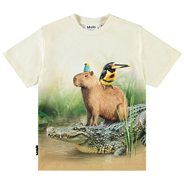 Футболка Rubin Capybara chill от бренда MOLO Разноцветный Молочный