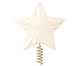 Металлическая рождественская звезда для елки белая от бренда Maileg