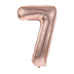 Воздушный шар Цифра 7 Rose Gold от бренда Tim & Puce Factory