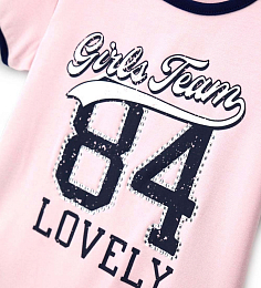 Футболка 84 lovely от бренда Original Marines Розовый