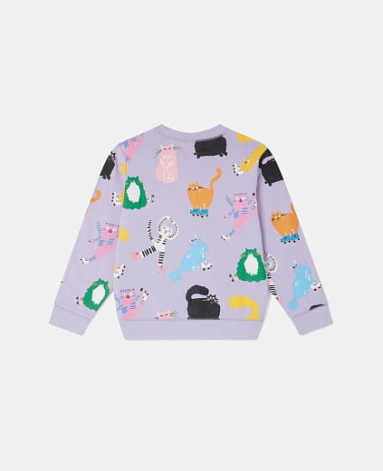 Свитшот Cats от бренда Stella McCartney kids