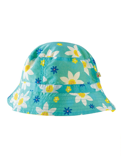 Панама двусторонняя для девочки на завязках от бренда Frugi