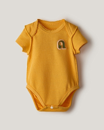 Набор боди из фактурной ткани с коротким рукавом от бренда Anna Leon