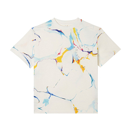 Футболка Tie-Dye Graphic от бренда Stella McCartney kids Белый