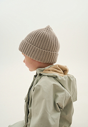 Шапка Knot merino fleece creme beige от бренда Peppihat