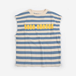 Майка Modern striped от бренда Bobo Choses Молочный Синий