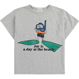 Футболка A Day At The Beach от бренда Bobo Choses Серый