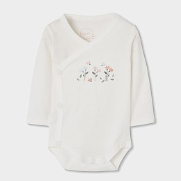 Комплект floral print: боди, распашонка, ползунки и шапка от бренда Boboli