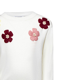 Джемпер White Flowers от бренда Trussardi