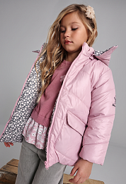 Куртка двусторонняя Pink Flora print от бренда Boboli