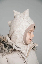 Шапка-шлем Dino Beige от бренда Peppihat