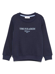 Свитшот брендированный синий от бренда Trussardi