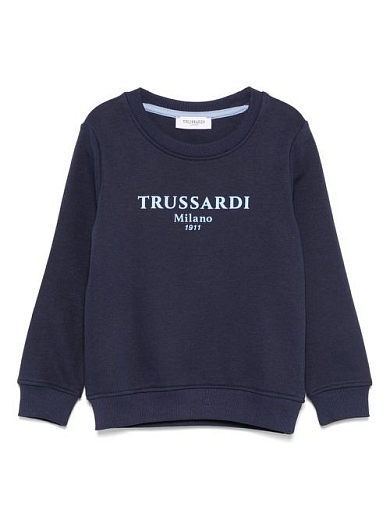 Свитшот брендированный синий от бренда Trussardi