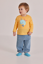 Лонгслив и джоггеры Happy sea creatures от бренда Boboli