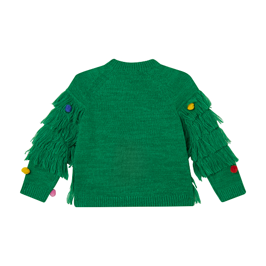 Джемпер елочка с цветными помпонами от бренда Stella McCartney kids