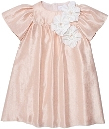 Платье атласное пудрового цвета от бренда Aletta