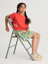 Футболка-кроп Farm Adventure от бренда Bobo Choses Красный