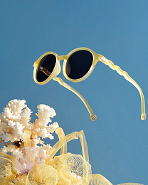 Очки JUNIOR Oval Sunglasses-Coral Reef-Sun coral от бренда Olivio and Co