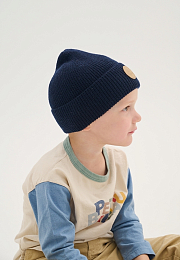 Шапка Knot merino night blue от бренда Peppihat