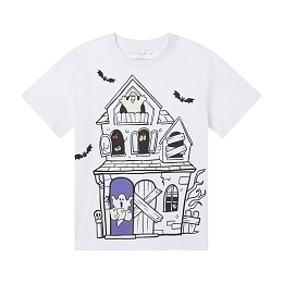 Футболка The Haunted House от бренда Stella McCartney kids Белый