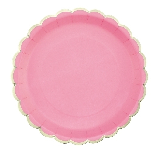 Тарелки Пастельный розовый с золотом 8 шт от бренда Tim & Puce Factory