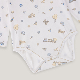Боди Toys, ползунки Grey и шапка от бренда Anna Leon