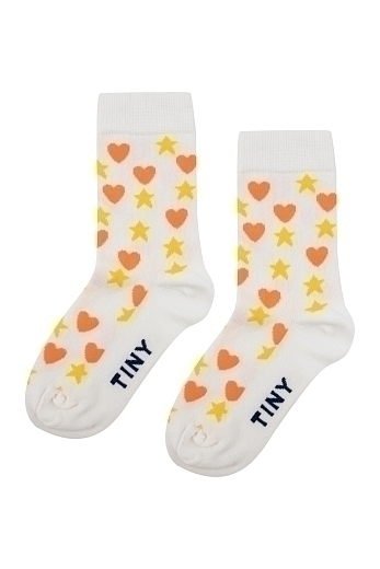 Носки со звездами и сердечками от бренда Tinycottons