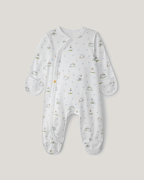 Набор комбинезонов розового и белого цвета с принтом от бренда Anna Leon