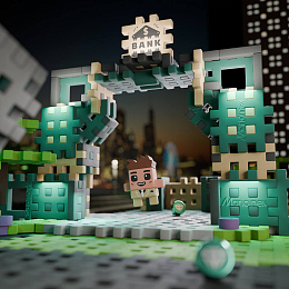 Конструктор Ограбление банка 148 mini деталей от бренда Marioinex