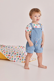 Футболка и комбинезон с крабами от бренда Boboli