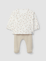 Распашонка с принтом и ползунки от бренда SNUG