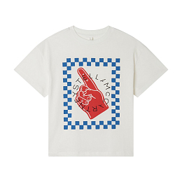 Футболка белая с принтом от бренда Stella McCartney kids Белый