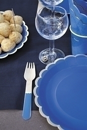 Тарелки Морской синий с золотом 8 шт от бренда Tim & Puce Factory