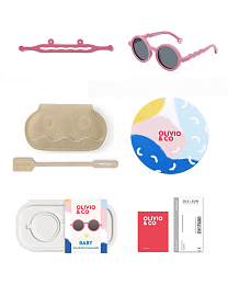 Очки BABY Round Sunglasses-Flower Stall-Rock Rose от бренда Olivio and Co