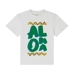 Футболка ALOHA от бренда Stella McCartney kids Белый