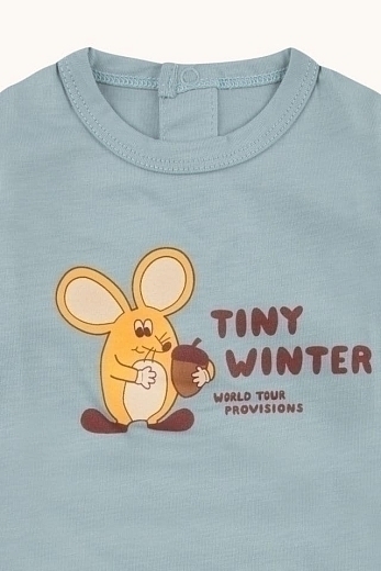 Боди с изображением мышки от бренда Tinycottons