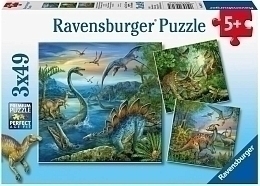 Набор пазлов «Динозавры», 3х49 эл. от бренда Ravensburger