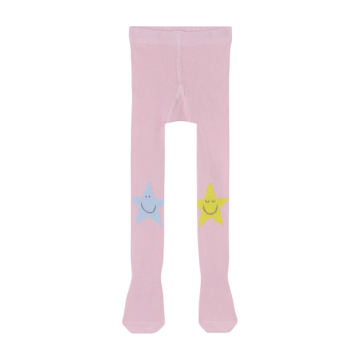 Колготки розовые со разноцветными звездами от бренда Stella McCartney kids