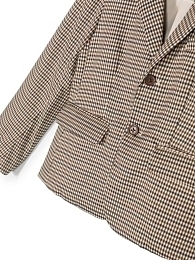Пиджак в мелкую клетку от бренда Trussardi