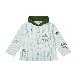 Ветровка с голубыми полосками от бренда Stella McCartney kids