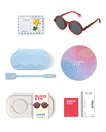 Очки JUNIOR Round Sunglasses-Coral Reef-Sardine Coral от бренда Olivio and Co